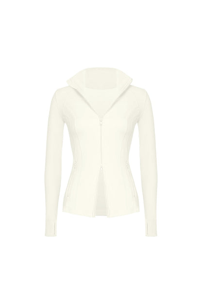 Double Zip Slim Fit Active Jacket