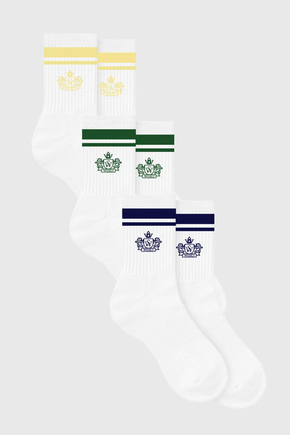 Classic Stripe Varsity Socks 3-Pack