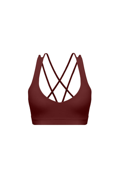 Scoop Neck Crossback Bra