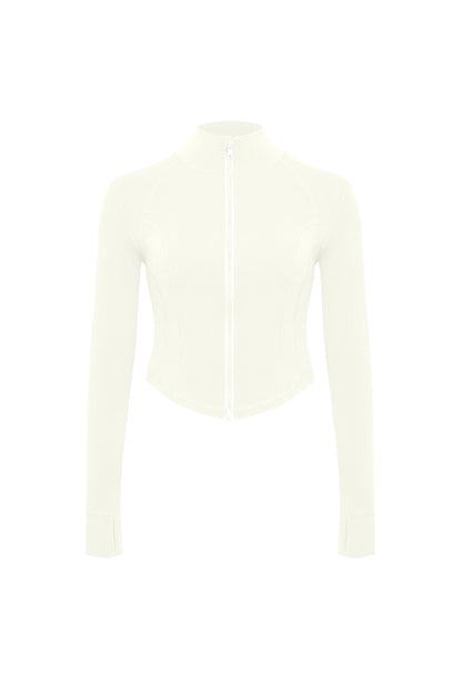 Hourglass Cropped Full Zip Jacket