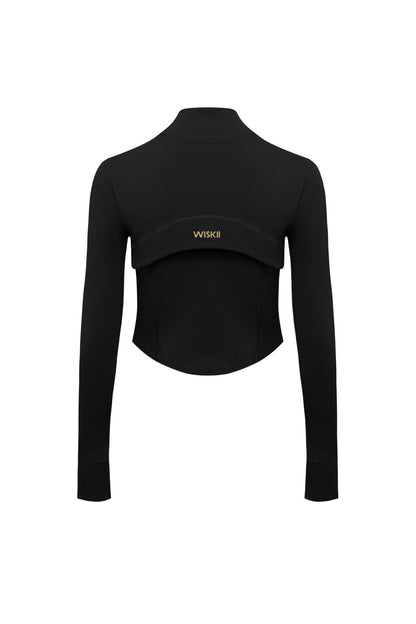 Hourglass Cropped Full Zip Jacket