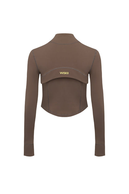 Hourglass Cropped Full Zip Jacket