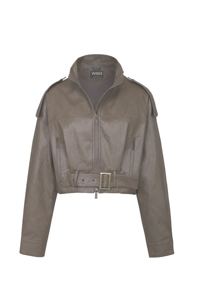 Retro Faux Leather Jacket