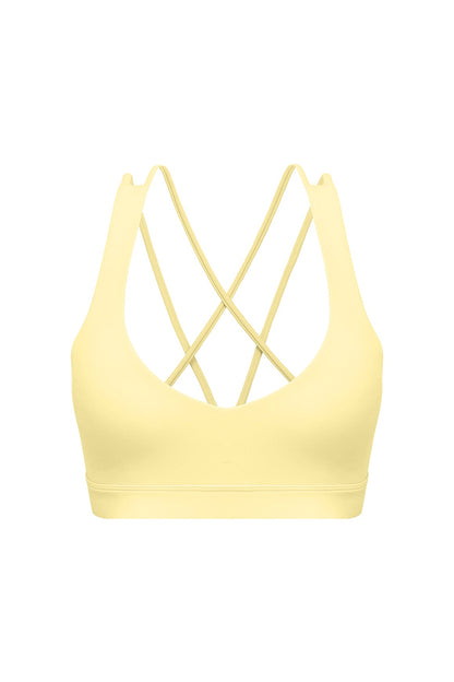 Scoop Neck Crossback Bra