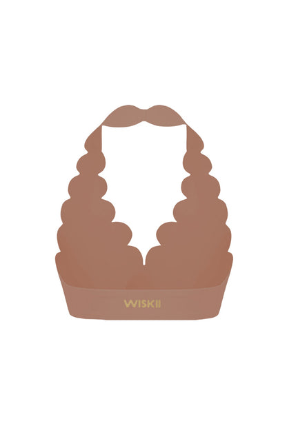 V-Cut Scallop Halter Bra