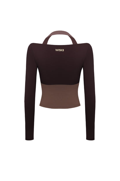Colorblock One-Piece Long Sleeve Top